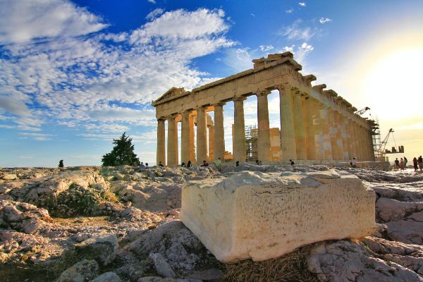 Ruin av tempel fra greske antikken