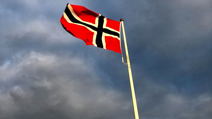 Picture of the Norwegian flag.