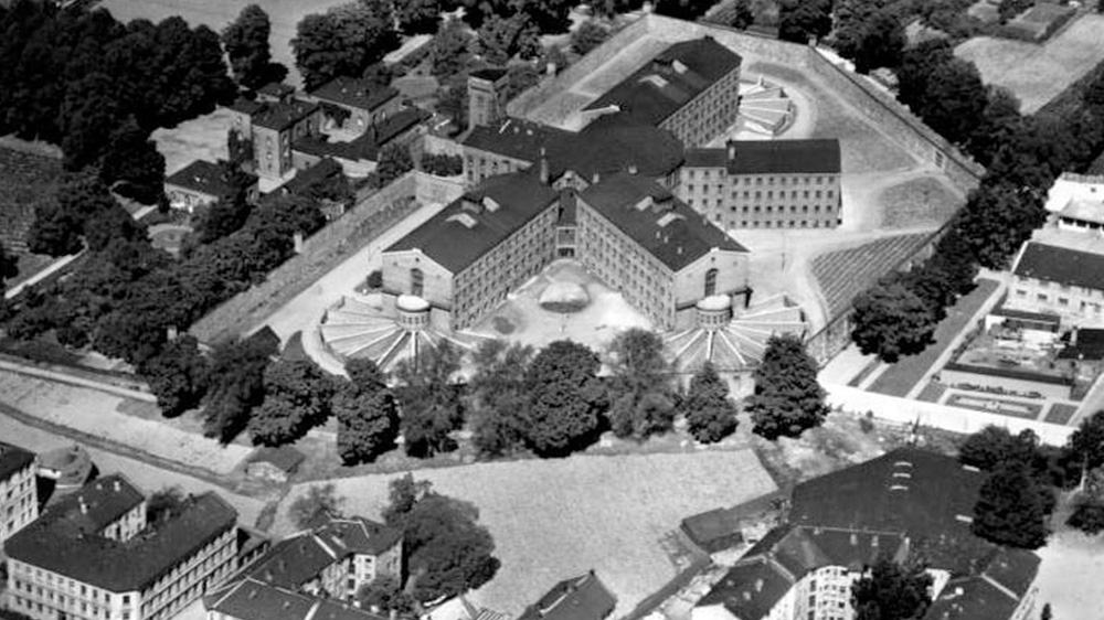 Aerial photo of the prison