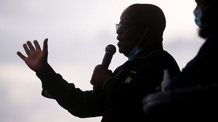 Darkened Zuma with white background.