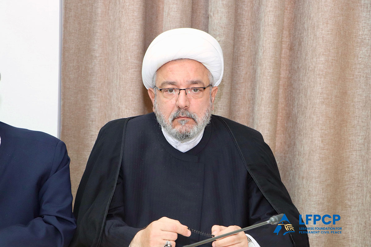 Sheikh Mohammad Kanaan (the Appellate President of the Jaafari Shia Sharia Court) Photo: LFPCP