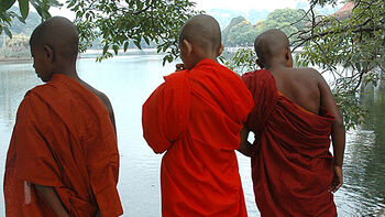 Water ,Temple ,Sleeve ,Gesture ,Monk.